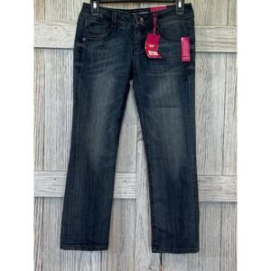 Candie's Jeans Women's 0 Blue Dark Wash Low Rise Jeans NWT